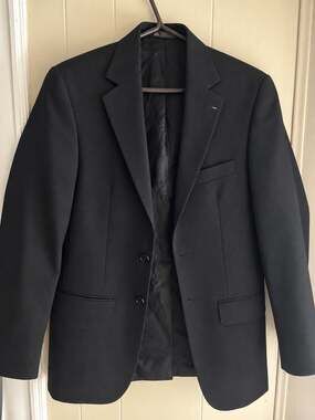 Hardwick Clothes Black Men's Suit Jacket Blazer Size 36R